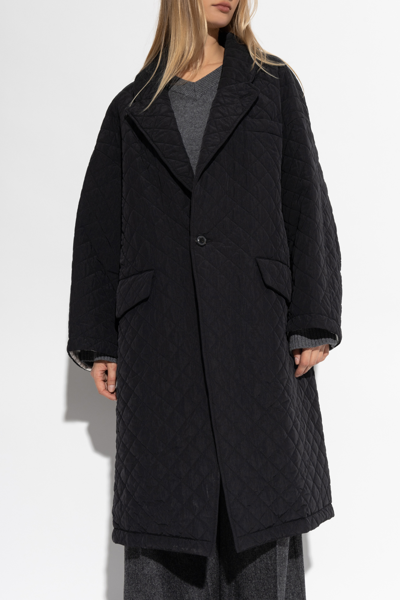 美品 Maison Margiela Punch Hole Long Coat Maison Margiela Beige Punched Holes Trench Coat Maison Margiela